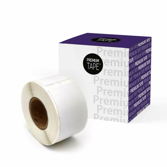 Premium Tape Address Labels - Alternative for Dymo 30251 - 1-1/8" x 3-1/2" (28 mm x 89 mm) - Black on White - 130 Labels / Roll - 2 Rolls / Pack - 1 Pack