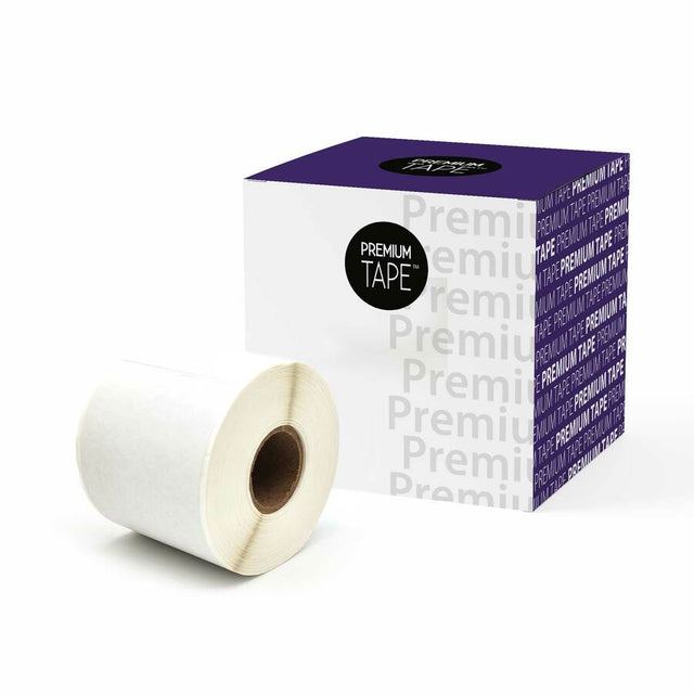 Premium Tape Shipping Labels - Alternative for Dymo 30323 - 2-1/8" x 4" (54 mm x 102 mm) - Black on White - 220 Labels / Roll - 1 Roll / Pack - 1 Pack