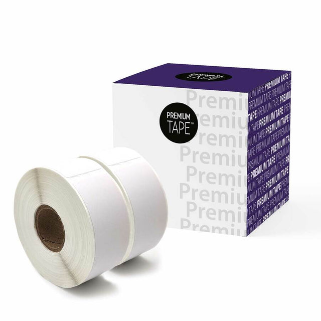 Premium Tape Address Labels - Alternative for Dymo 30252 - 1-1/8" x 3-1/2" (28 mm x 89 mm) - Black on White - 350 Labels / Roll - 2 Rolls / Pack - 1 Pack