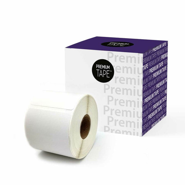 Premium Tape Large Shipping Labels - Alternative for Dymo 30256 - 2-5/16" x 4" (59 mm x 102 mm) - Black on White - 300 Labels / Roll - 1 Roll / Pack - 1 Pack