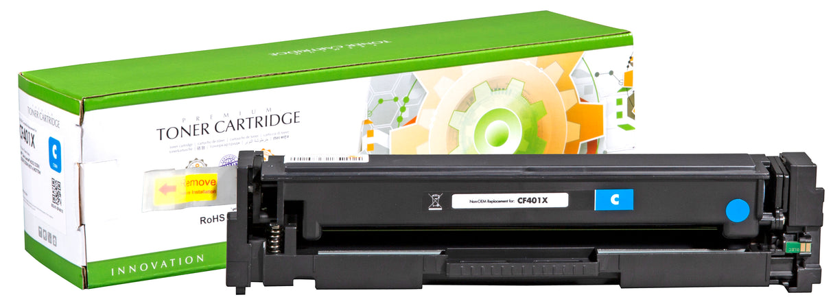 Non-OEM Remanufactured Replacement Toner Cartridge for HP CF401X