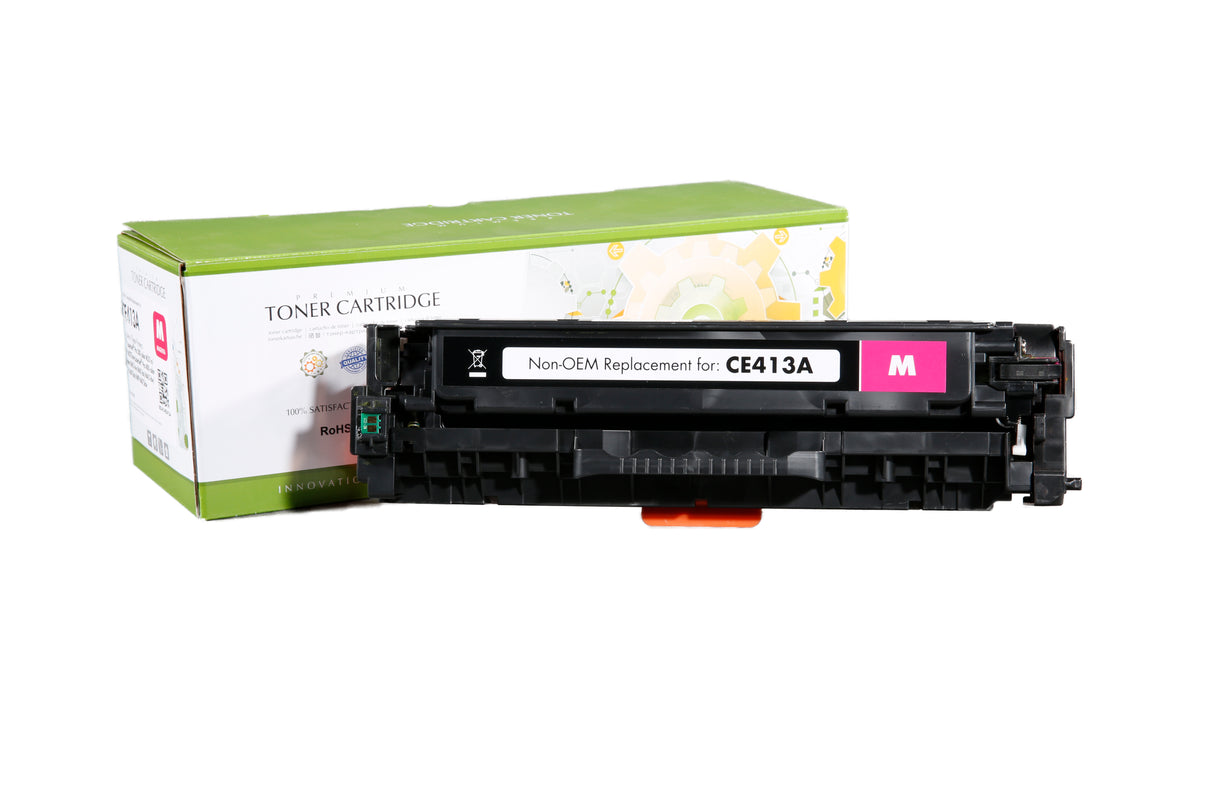 Non-OEM Remanufactured Replacement Toner Cartridge for HP CE413A