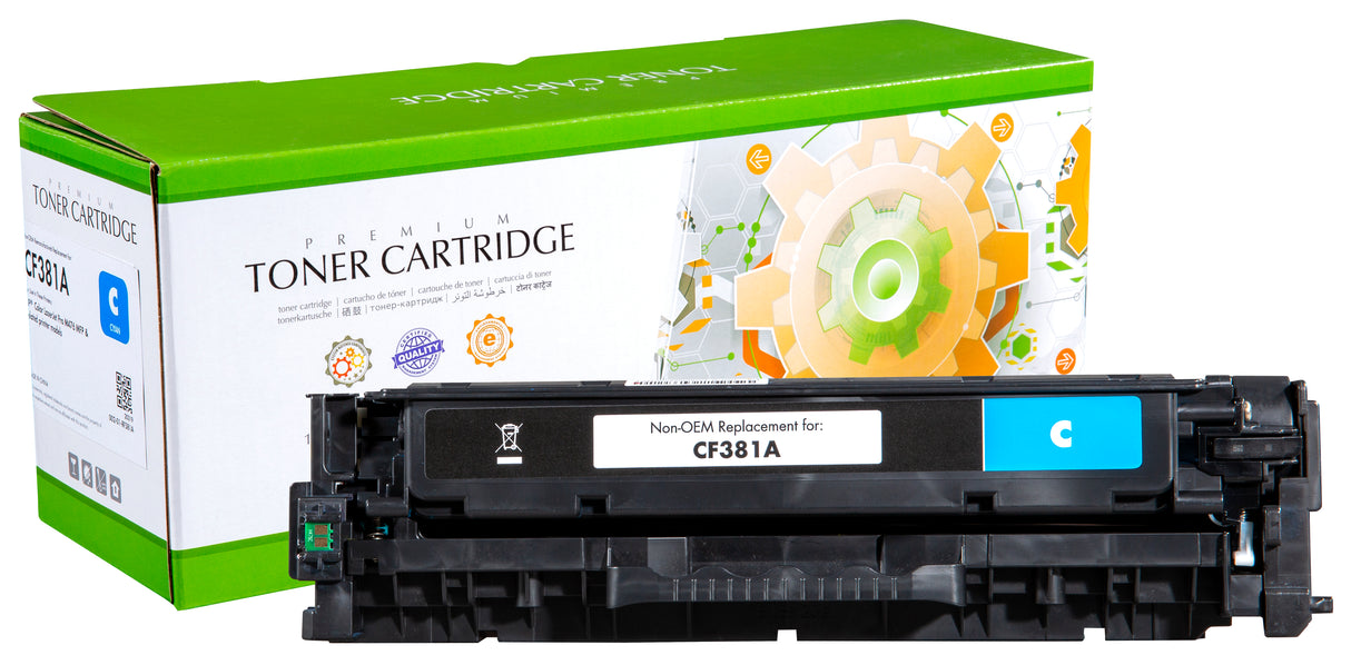 Non-OEM Remanufactured Replacement Toner Cartridge for HP CF381A