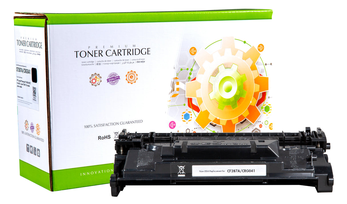 Non-OEM Remanufactured Replacement Toner Cartridge for HP CF287A