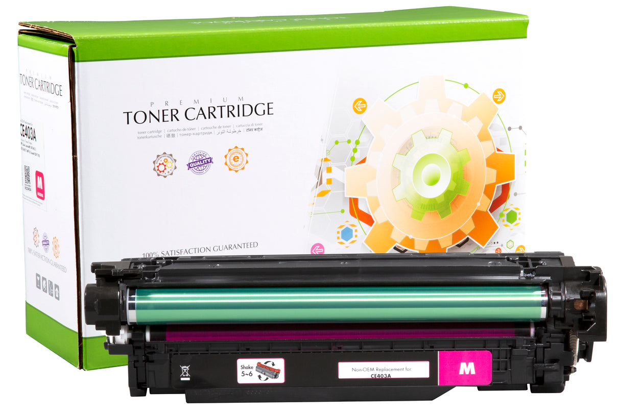 Non-OEM Remanufactured Replacement Toner Cartridge for HP CE403A