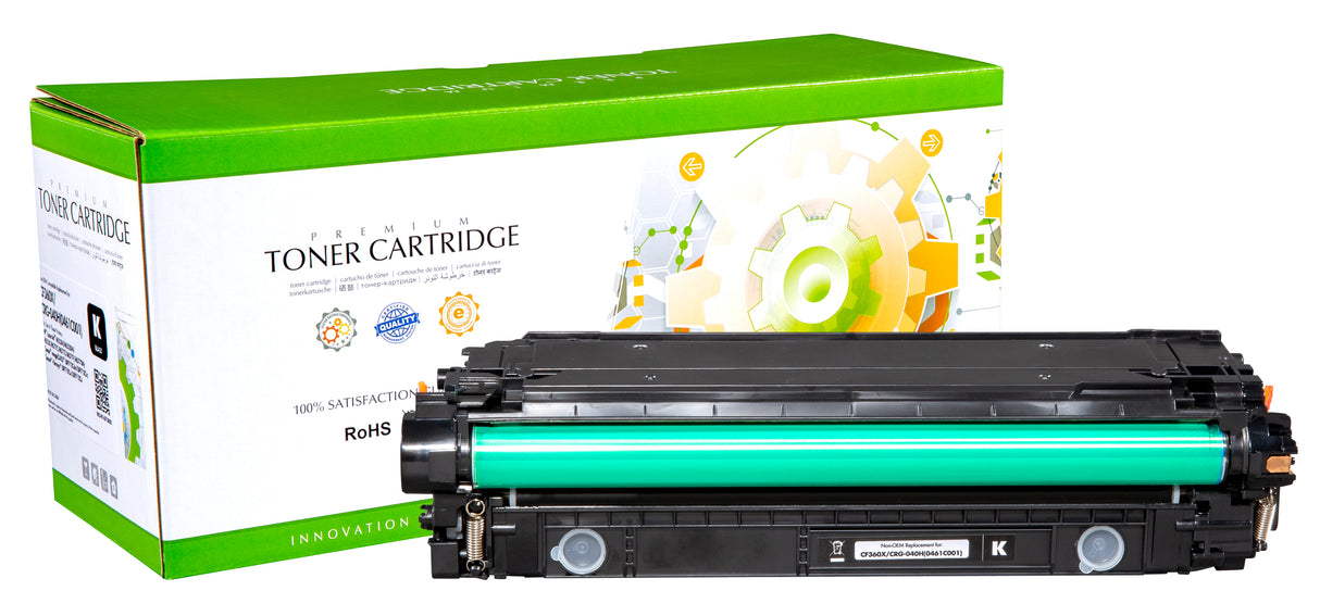 Non-OEM Remanufactured Replacement Toner Cartridge for HP CF360X