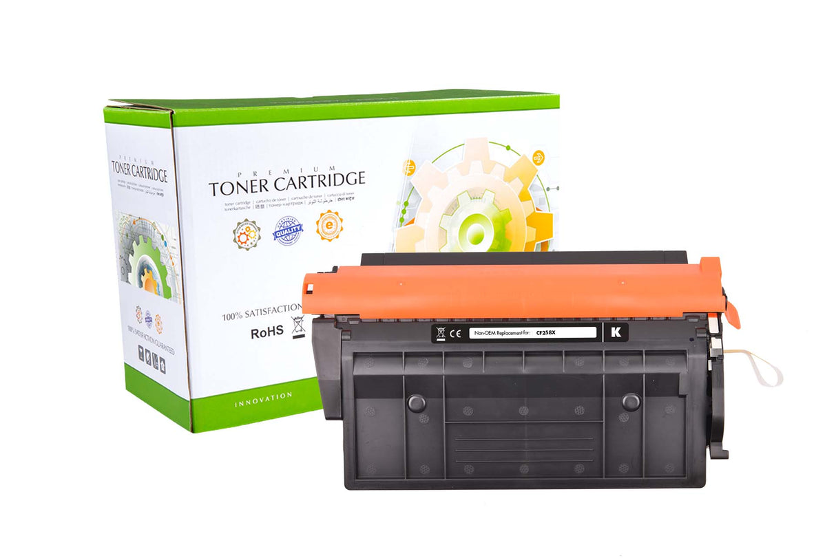 Non-OEM Remanufactured Replacement Toner Cartridge for HP CF258X