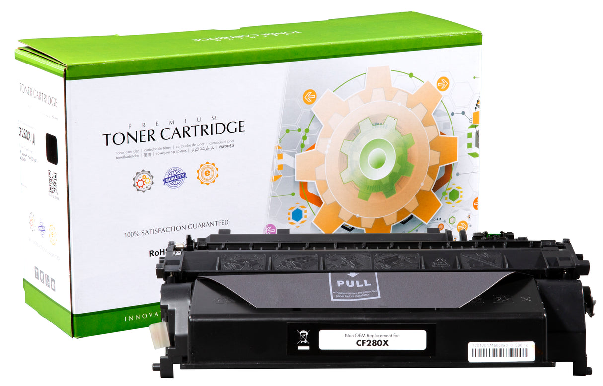 Non-OEM Remanufactured Replacement Toner Cartridge for HP CF280X