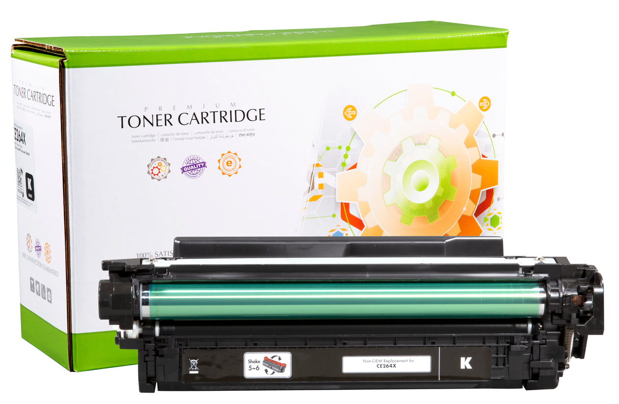 Non-OEM Remanufactured Replacement Toner Cartridge for HP CE264X