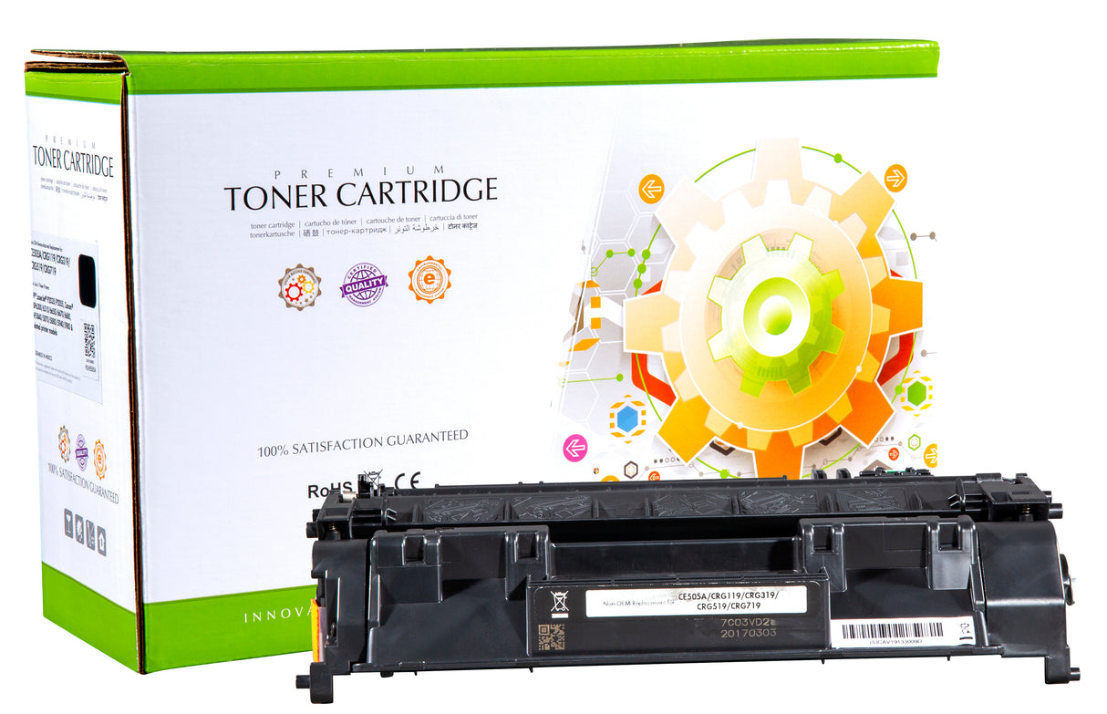 Non-OEM Remanufactured Replacement Toner Cartridge for HP CE505A