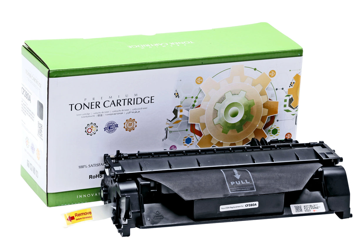 Non-OEM Remanufactured Replacement Toner Cartridge for HP CF280A