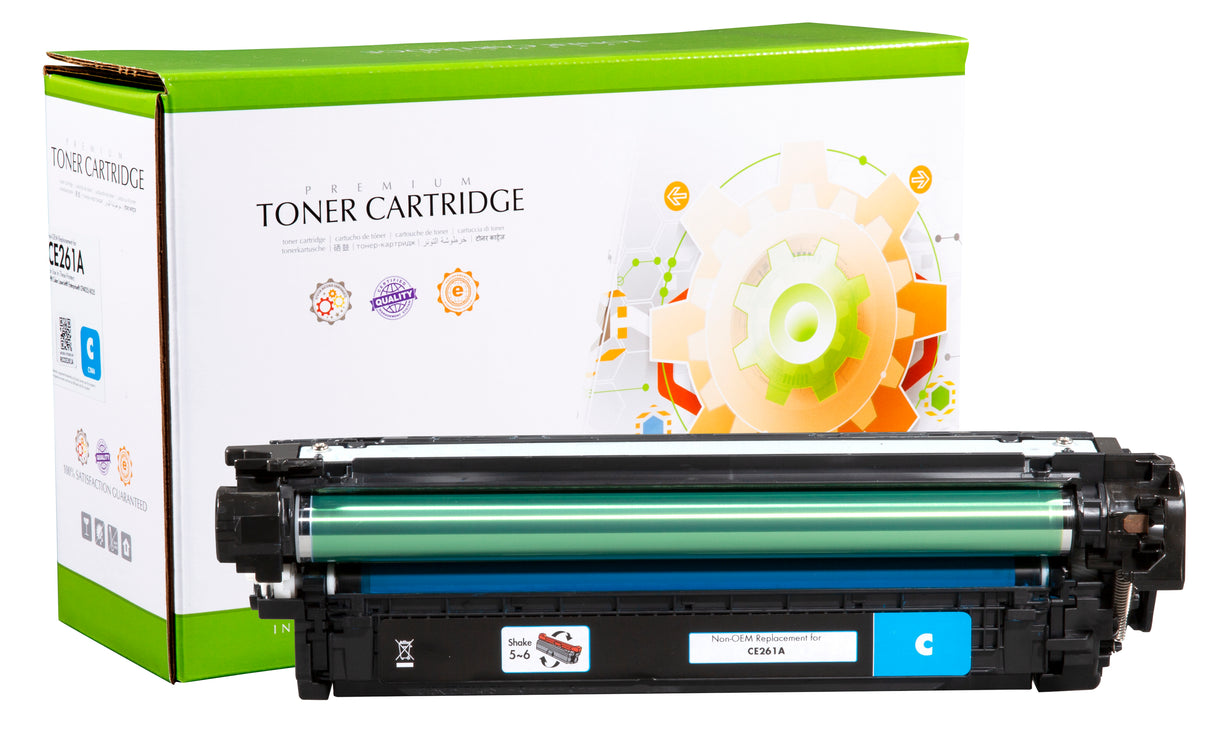 Non-OEM Remanufactured Replacement Toner Cartridge for HP CE261A