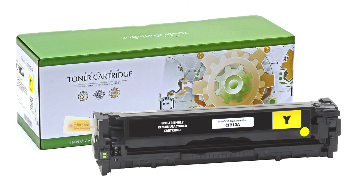 Non-OEM Remanufactured Replacement Toner Cartridge for HP CF212A