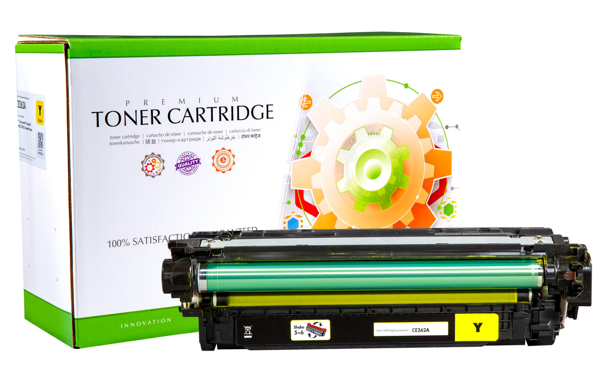 Non-OEM Remanufactured Replacement Toner Cartridge for HP CE262A