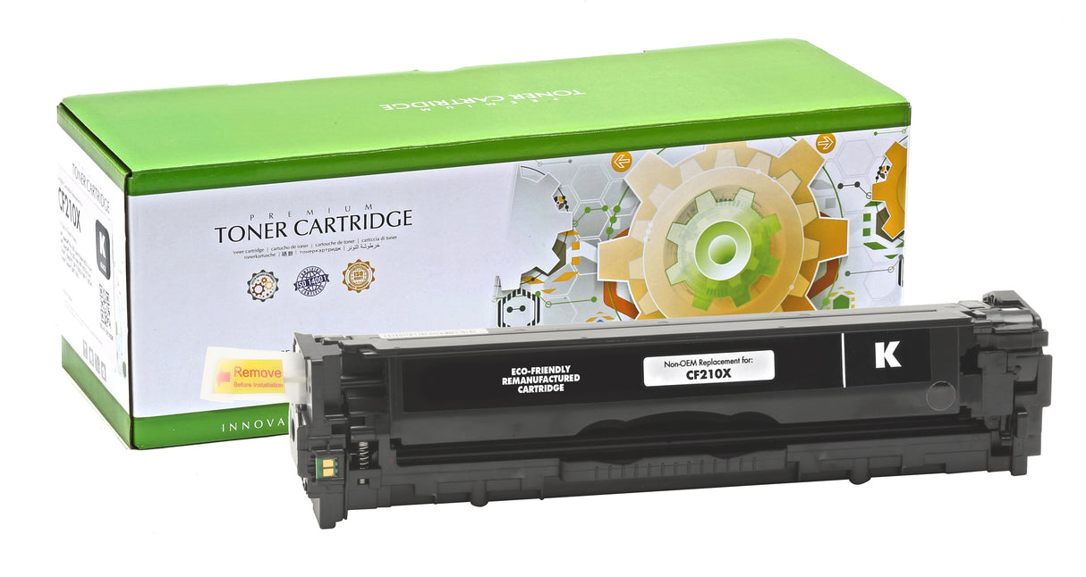 Non-OEM Remanufactured Replacement Toner Cartridge for HP CF210X