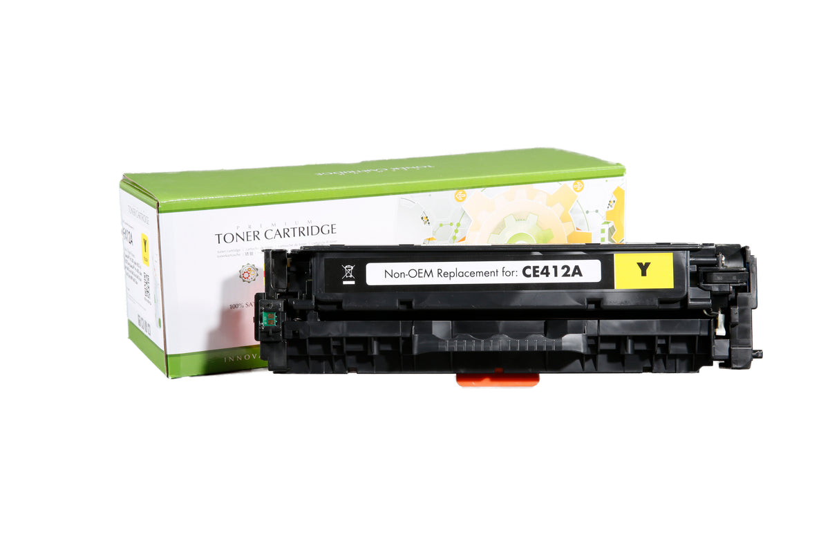 Non-OEM Remanufactured Replacement Toner Cartridge for HP CE412A