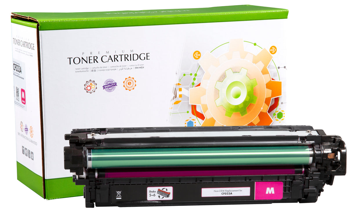 Non-OEM Remanufactured Replacement Toner Cartridge for HP CF033A