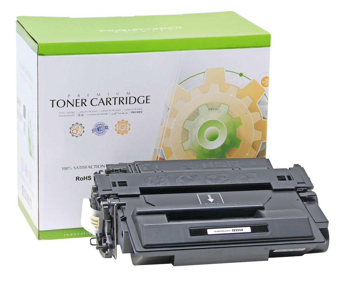 Non-OEM Remanufactured Replacement Toner Cartridge for HP CE255X