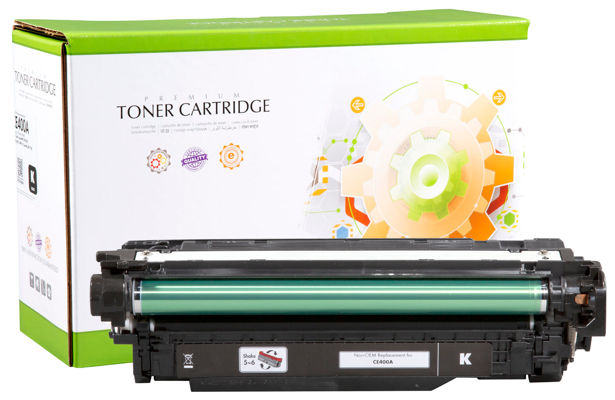 Non-OEM Remanufactured Replacement Toner Cartridge for HP CE400A