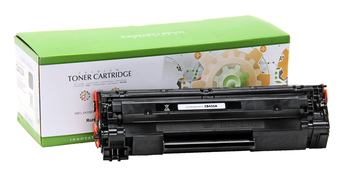 Non-OEM Remanufactured Replacement Toner Cartridge for HP CB435A