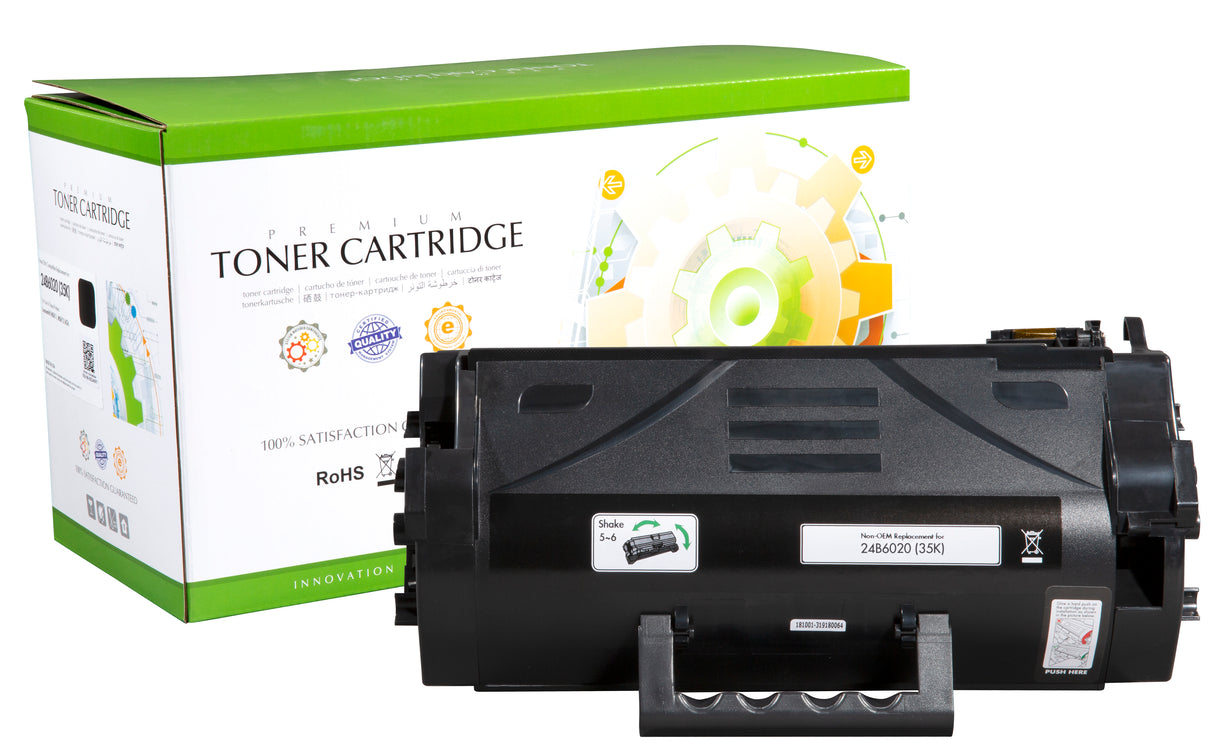 Non-OEM Compatible Replacement Cartridge for Lexmark 24B6020 (35K) WW